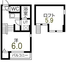 尾頭橋駅 徒歩10分 2階の物件間取画像